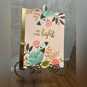 Brand new “ BE THE LIGHT Floral Multicolor notebook